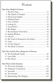 A Blessed Journey - Table of Contents